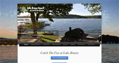 Desktop Screenshot of lakebreezeresort.com
